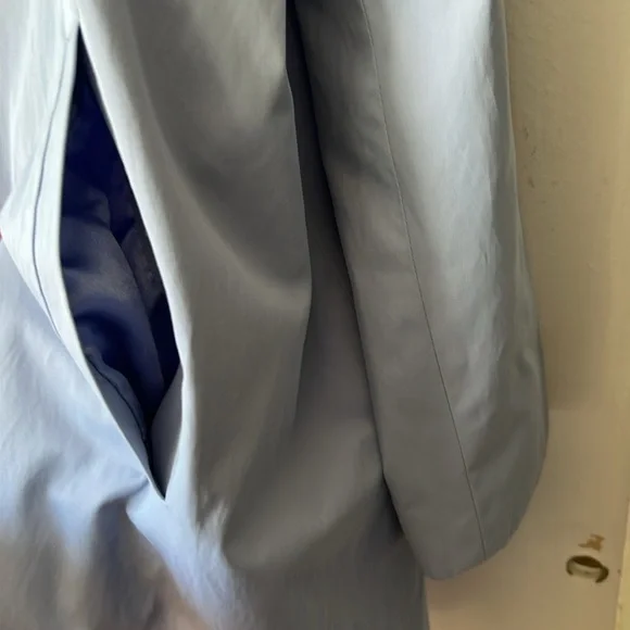 Weatherproof Garment Company Women's Trench Coat Jacket Periwinkle Blue L - Picture 7 of 17